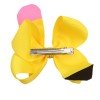 Back to School Pencil Hair Bow Clips for Girls School Students Hair Bow Clips with Dots for Girls Toddler Kids Hair Accessories