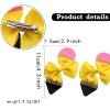 2pcs/pair Back to School Small Pencil Hair Pins for Girls Solid Color Cute Students Bows Toddler Kids Hair Accessories