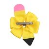 Back to School Pinwheel Pencil Bow for Girls Solid Color Grosgrain Ribbon School Bows Toddler Kids Hair Accessories