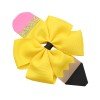 Back to School Pinwheel Pencil Bow for Girls Solid Color Grosgrain Ribbon School Bows Toddler Kids Hair Accessories