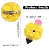 Back to School Pinwheel Pencil Bow for Girls Solid Color Grosgrain Ribbon School Bows Toddler Kids Hair Accessories