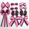 10pcs/set Back to School Solid Color Grosgrain Ribbon Hair Bows Accessories for Girls School Bundled Bows Set with Mixed Size