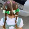 Back to School Cute Pencil Grosgrain Ribbon Hair Bow Clips