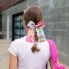 girls back to school pencil cheer hair bow clips