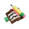 Back to School Cute Pencil Grosgrain Ribbon Hair Bow Clips Students Pencil Shape Hair Clips for Kids Hair Accessories