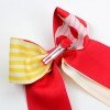 Back to School Stacked Hair Bow with Long Tails for Girls, Cute Pencil & School Supplies Printed Ribbon Bow Clips Back to School Stacked Hair Bow with Long Tails for Girls, Cute Pencil & School Supplies Printed Ribbon Bow Clips