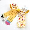Back to School Stacked Hair Bow with Long Tails for Girls, Cute Pencil & School Supplies Printed Ribbon Bow Clips Back to School Stacked Hair Bow with Long Tails for Girls, Cute Pencil & School Supplies Printed Ribbon Bow Clips