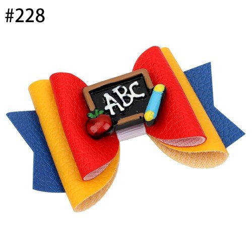 back to school Glitter hair bows