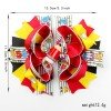 5.3' Back to School Hair Bow Clip School Uniform Stacked Crayon Hair Bow Pencil Kids School Hair Accessories
