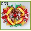 Red & Green Christmas Boutique Hair Bows for Girls - Holiday Party Accessories  101-150