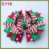 Red & Green Christmas Boutique Hair Bows for Girls - Holiday Party Accessories  101-150