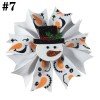 4'' spike hair bows for christmas with hair clips, snowman hair clips 4'' spike hair bows for christmas with hair clips, snowman hair clips