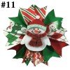 4'' spike hair bows for christmas with hair clips, snowman hair clips 4'' spike hair bows for christmas with hair clips, snowman hair clips