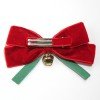 Christmas Velvet Hair Bow Clips with Bells, Holiday Party Headwear Hair Accessories Christmas Velvet Hair Bow Clips with Bells, Holiday Party Headwear Hair Accessories