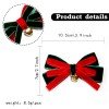 Christmas Velvet Hair Bow Clips with Bells, Holiday Party Headwear Hair Accessories Christmas Velvet Hair Bow Clips with Bells, Holiday Party Headwear Hair Accessories