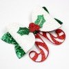 Christmas Hair Bow Clip Christmas Tree Glitter Hair Clips