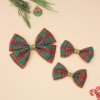 3pcs/set Christmas Hair Bow Clips Christmas Tartan Bow Set 3pcs/set Christmas Hair Bow Clips Christmas Tartan Bow Set