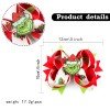 Christmas Grinch Hair Clips for Girls Christmas Grinch Hair Clips for Girls