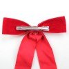 Sweet Velvet Hair Bows Solid Color Velvet Streamer Bows Clip