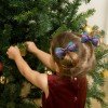 Christmas Hair Bow Clips Christmas Snowflake Cartoon Character Hair Bow Clip for Winter Kids Hair Bow Accessories