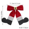 Santa Boots Bows Christmas Santa Boots Festival Hair Accessories for Girls Kids Red Santa Suit Bow for Winter