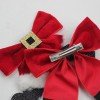 2pcs/set Santa Boots Bows Christmas Santa Boots Festival Hair Accessories for Girls Kids Red Santa Suit Bow for Winter