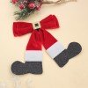 Santa Boots Bows Christmas Santa Boots Festival Hair Accessories for Girls Kids Red Santa Suit Bow for Winter Santa Boots Bows Christmas Santa Boots Festival Hair Accessories for Girls Kids Red Santa Suit Bow for Winter