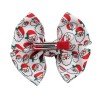 Christmas Hair Bows Santa Cady Cane Hair Bow Clip for Winter Snowflake Hair Bow Clip Kids Christmas Hair Bow