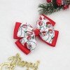 Christmas Hair Bows Santa Cady Cane Hair Bow Clip for Winter Snowflake Hair Bow Clip Kids Christmas Hair Bow