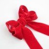 2pcs/pair Christmas Velvet Long Tail Sailor Hair Bow for Toddler Girls Christmas Gift Velvet Hair Bow Clip Kids Hair Accessories