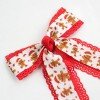 Christmas Girls Hair Bows Lace Trim Ribbon Hair Ties Christmas Girls Hair Bows Lace Trim Ribbon Hair Ties