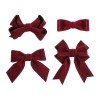 Suede Bow Hair Clips Set for Girls Assorted Size Suede Kids Pigtail Bow Clips Faux Suede Hair Bow Accessories Suede Bow Hair Clips Set for Girls Assorted Size Suede Kids Pigtail Bow Clips Faux Suede Hair Bow Accessories