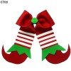 Christmas Hair Bow Clip Santa Bottle Cap Hair Bows Clip 651-712 Christmas Hair Bow Clip Santa Bottle Cap Hair Bows Clip 651-712