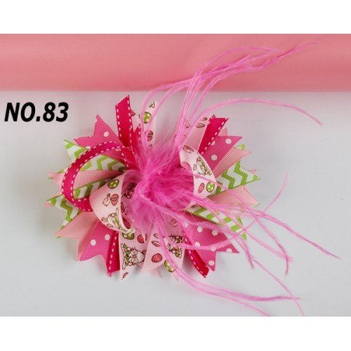 Easter rabbit Hair clip, bunny Ribbon hair bows 51-100 Easter rabbit Hair clip, bunny Ribbon hair bows 51-100