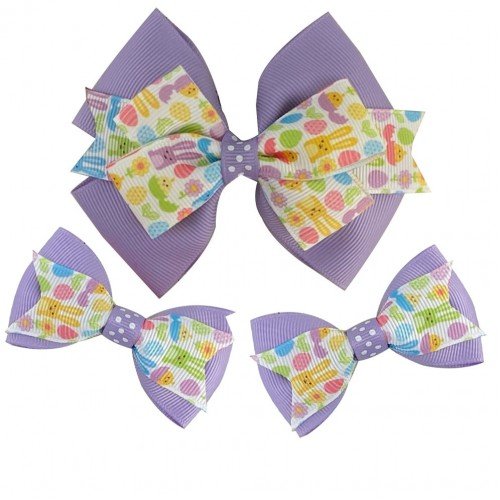 Easter Hair Bow   ribbon easter hair clips