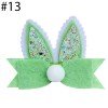 Easter Bunny Hair Bow Rabbit Hair Clip glitter girl hair accessories