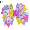 easter egg hair bows bunny clips for spring