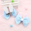 2pcs/set Spring Easter Festival Rabbit Ear Glitter Hair Clip 