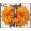 halloween Pumpkin Spider Pattern hair bows 201-250 halloween Pumpkin Spider Pattern hair bows 201-250
