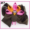 Thanksgiving Gobble Gobble Turkey Thanksgiving Turkey Hair Bow Thanksgiving Gobble Gobble Turkey Thanksgiving Turkey Hair Bow