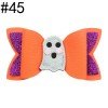 5'' GlitterHalloween Girls Ghost Hair Bow for Baby