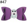 5'' GlitterHalloween Girls Ghost Hair Bow for Baby