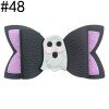 5'' GlitterHalloween Girls Ghost Hair Bow for Baby
