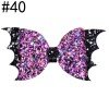 Glitter Bat Hair Bow Vampire hair clips
