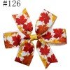 3'' halloween pinwheel hair bows thanksgiving hair clip for toddle girl small hair accessorires
