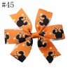 3'' halloween pinwheel hair bows thanksgiving hair clip for toddle girl small hair accessorires 24-50
