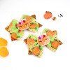 Fall Glitter Hair Bows Clip Thanksgiving Turkey Bows Halloween Pumpkin Hair Bow for Girls Kids Autumn Hair Accessories