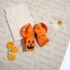 Halloween Pumpkin Hair Bow Clip  ,  Halloween  Ghost pink Purple Boutique Hair Accessories