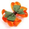 2pcs/pair Fall Octopus Hair Bows Clip for Girls Halloween Christmas Holiday Hair Bows Clips Kids Autumn Winter Multi Color Bows