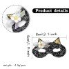 Halloween Black cat Eye Mask Hair Bows Eye